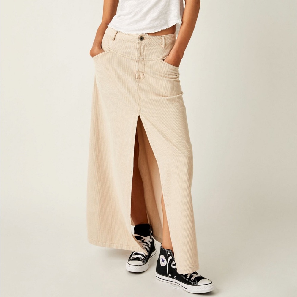 NWOT Come As You Are cord maxi skirt in size 6